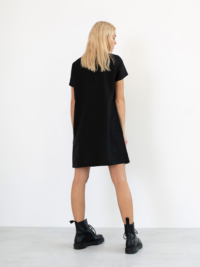 Image 5 of BEATRICE Linen Dress in Black from Love and Confuse