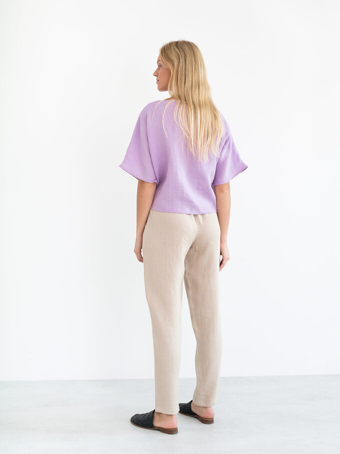 Image 6 of BEE Linen Top in Lilac from Love and Confuse