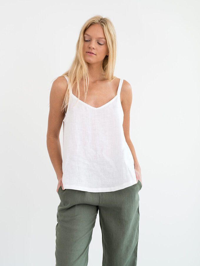 Image 2 of BRINLEY Linen Pants in Sage Green from Love and Confuse