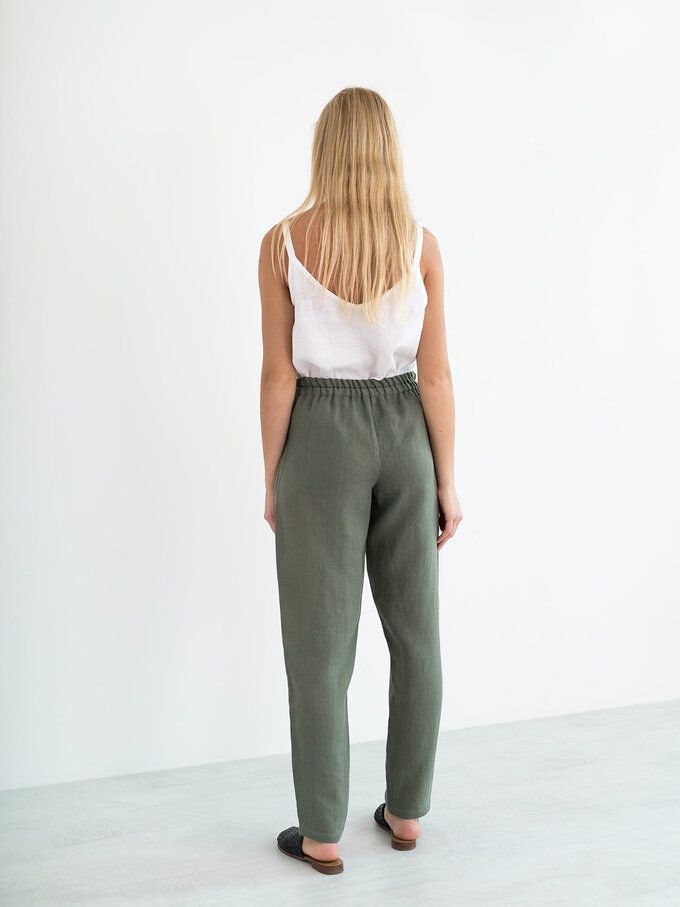 Image 6 of BRINLEY Linen Pants in Sage Green from Love and Confuse