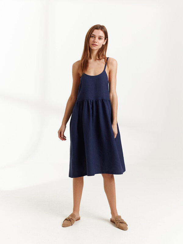 DULCE Linen Strappy Dress