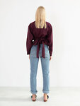 Bild 5 von JUNE Leinen Wickeltop in Eggplant, you can also choose other colors above von Love and Confuse