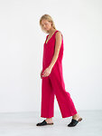 Bild 4 von MADELINE Ärmelloser Leinen Jumpsuit in Vivid raspberry, you can also choose other colors above von Love and Confuse