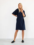 Image 3 of PEONY Linen Dress in Navy Blue from Love and Confuse