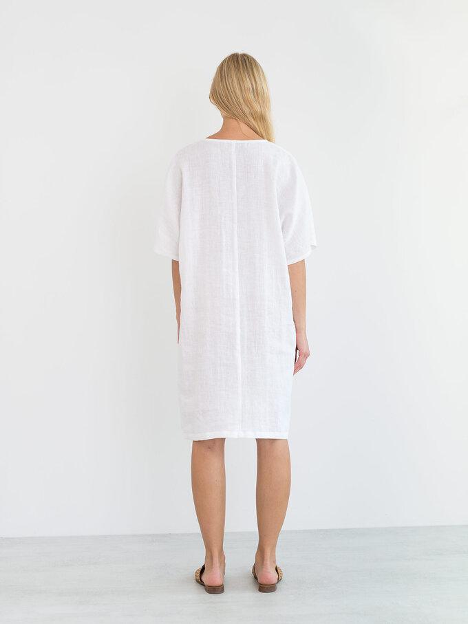 Image 6 of PEONY Linen Dress in White from Love and Confuse