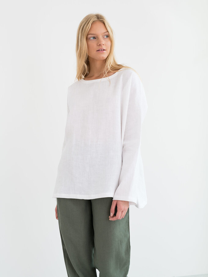 Image 1 of RUMI Linen Top in Sage Green from Love and Confuse