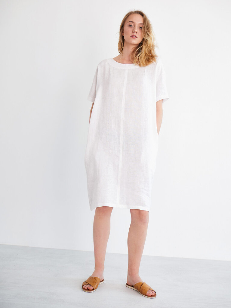 ladies white linen tunic