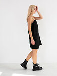 Image 5 of VIOLET Linen Slip Dress in Black from Love and Confuse