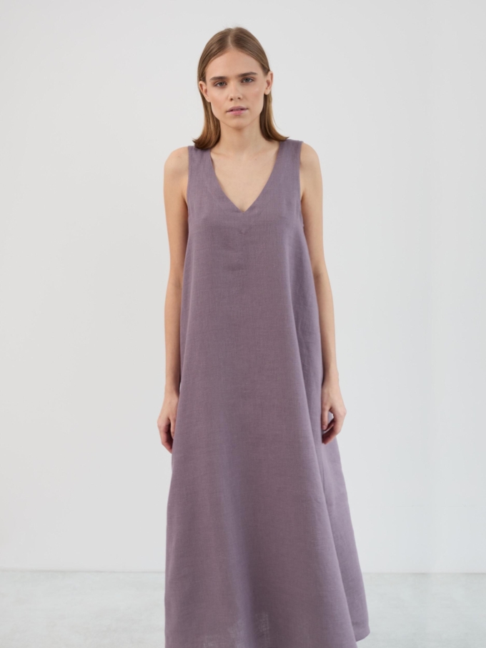 Linen Maxi Dress Sleeveless Lanav - Love and Confuse Linen Maxi Dress Sleeveless Lanav - Love and Confuse