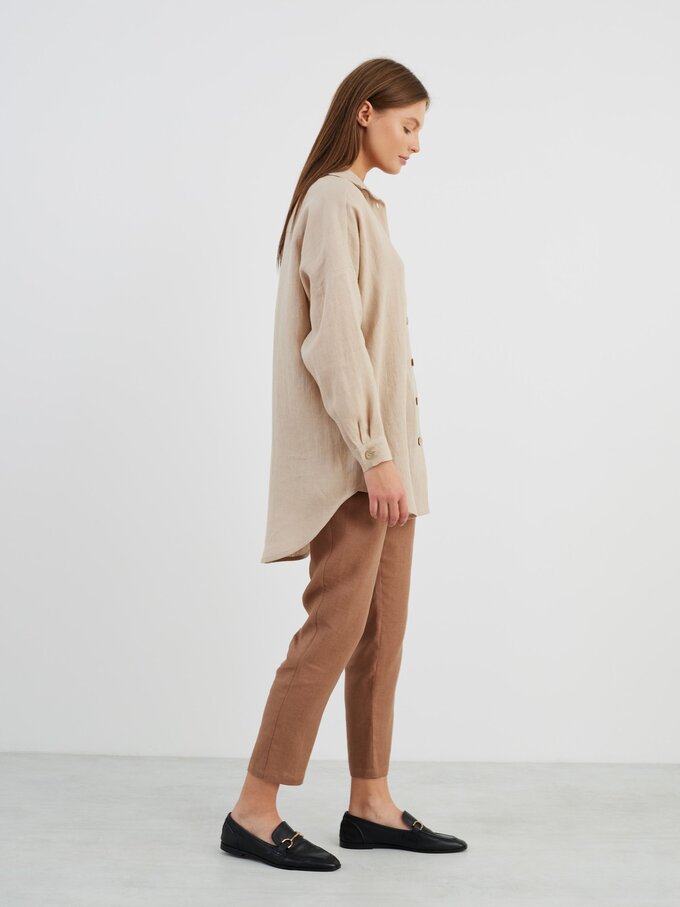 Image 4 of PINE Linen Shirt in Beige from Love and Confuse